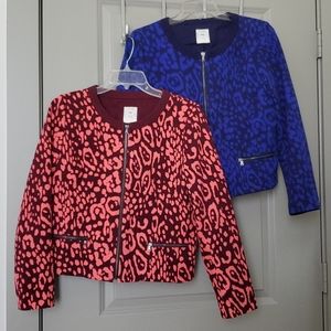 2/$51 Gap Cheetah Print Jackets